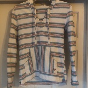 Roxy hooded poncho pull over